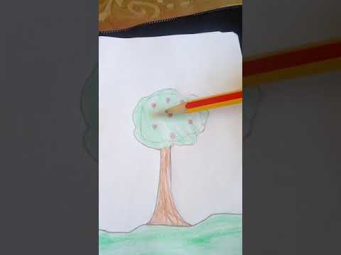 رسم غابة سهل وبسيط