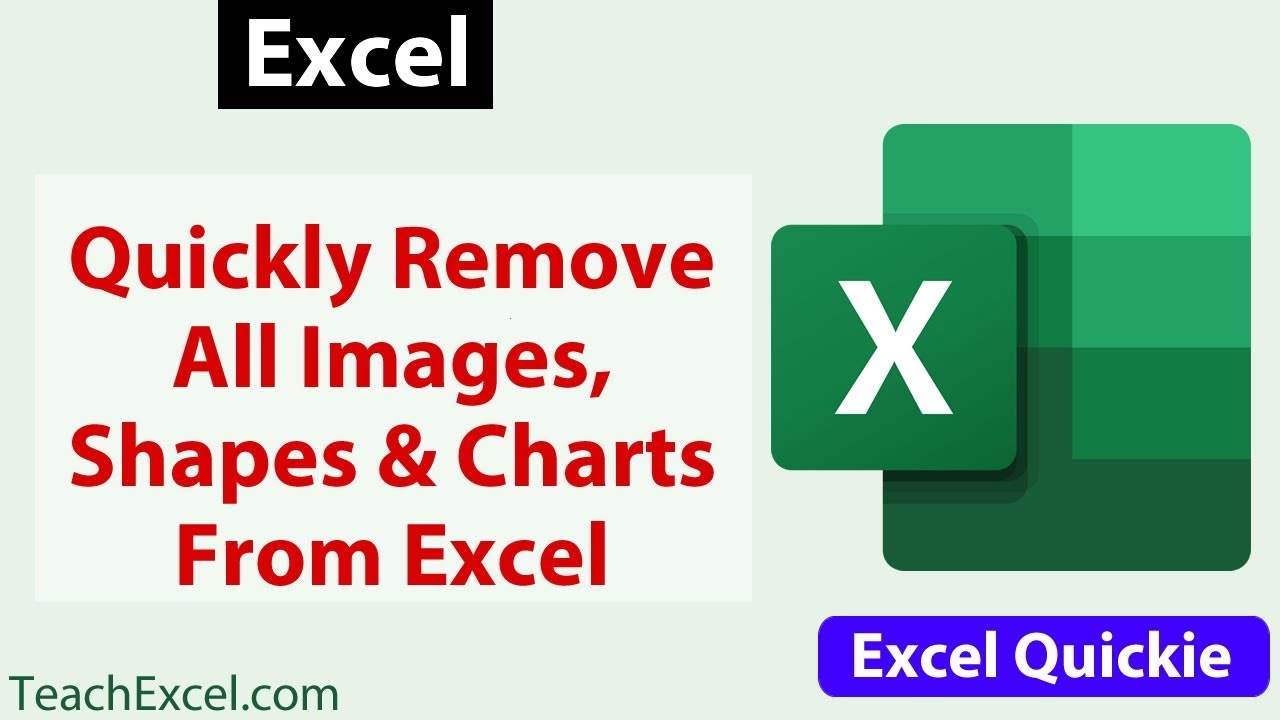 Quickly Delete All Objects, Images, Charts  Shapes From Excel - #Excel Quickie 36