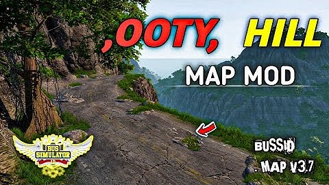 🚳OOTY HILL ROAD MAP MOD For Bus simulator Indonesia // Bussid MapMod V3.7 #bussidmapmod #mountainmap