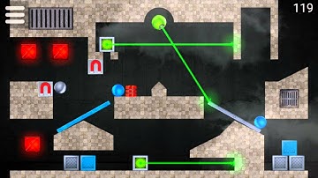 Laserbreak 2 - Level 119 (Collecting all Coins) playthrough / walkthrough / solution