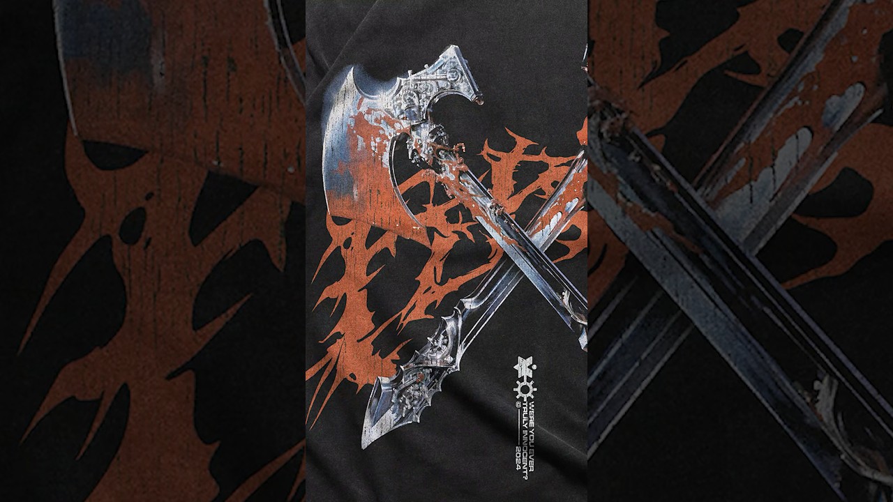 Dark fantasy aesthetic shirt design for streetwear brands