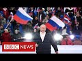 Vladimir Putin praises Russian “unity” at Moscow mass rally  - BBC News