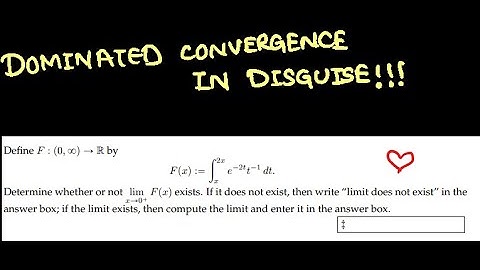 NBHM 2024: Dominated Convergence Theorem in Disguise!!