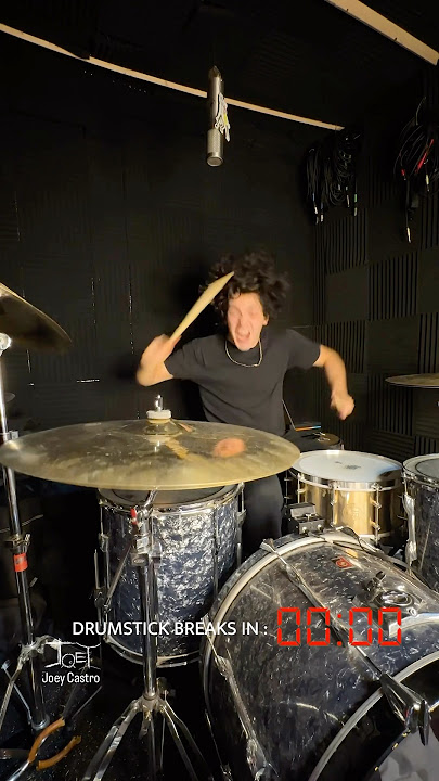 Drumstick breaks in 10 Seconds- Surf Curse - FREAKS (ft. Travis Barker) (Joey Castro Drum Cover)