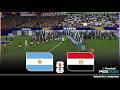 ARGENTINA vs EGYPT World Cup 2026 Round of 16 Simulation 