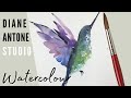 How to Paint a Watercolour Hummingbird | Natural World Painting Tutorial with Diane Antone