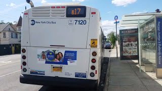 Onboard | 2015 New Flyer XD40 #7120 as B17 - Crown Heights | Eastern Parkway