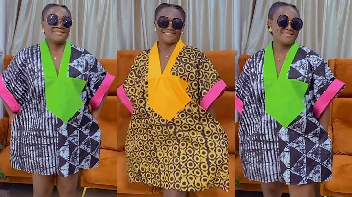 Easy way To Cut And Sew Built-Up Neckline Bubu Gown|Kaftan #bubu #diy #kaftan