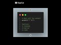 Answer the question in the comment #python #learnpython #code #daily #learn #quiz #funny #quiztime