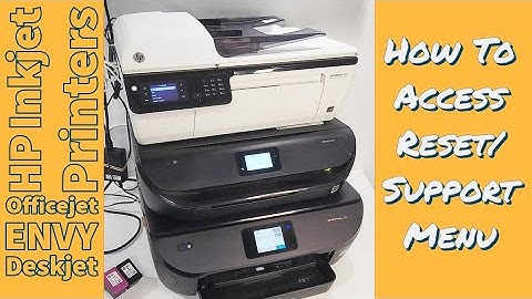 HP Printers Hardware Failure Reset and Support Menu