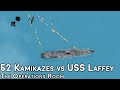 52 kamikazes attack single destroyer uss laffey 1945  animated