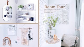 【ルームツアー】北欧系、BOHOインテリアがおしゃれなシンプルで白いお部屋/スッキリ収納法紹介&犬のいる暮らし room tour