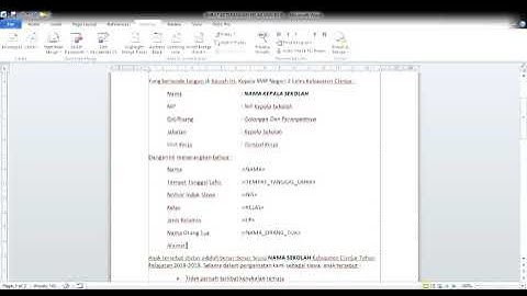 Tutorial Microsoft Word Membuat Mail Merge || Praktikum Komputer Akuntansi || Semester 1