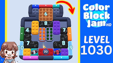 Color Block Jam Level 1030 Solution Walkthrough