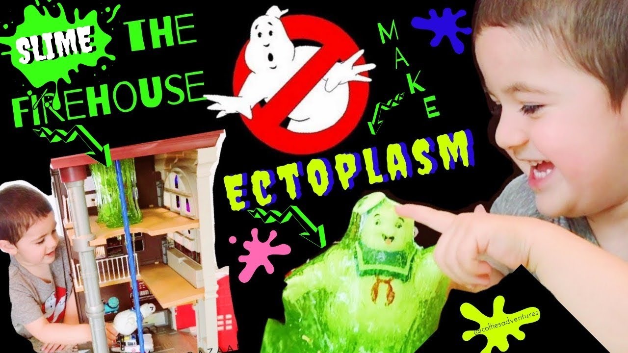 DIY ECTOPLASM | WATCH US SLIME THE GHOSTBUSTER FIREHOUSE