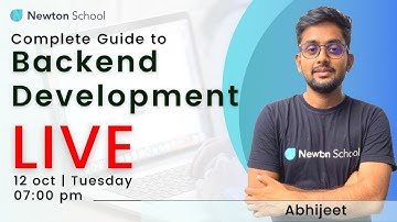 How to Become a Backend Developer | Roadmap for backend development | Newton School
