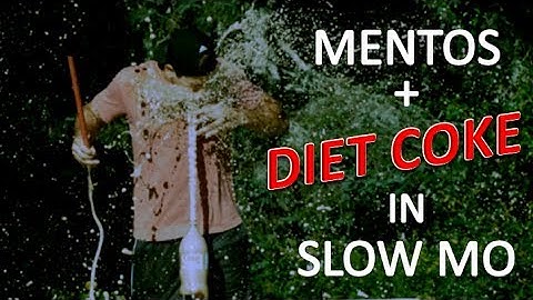 Mentos + Diet Coke Explosion in Slow Motion - Extreme Slow MO