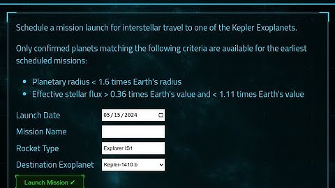 NASA Mission Control Project for Habitable Planet