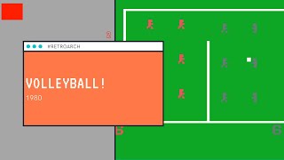 Volleyball! (1980) [MO2] - RetroArch with O2EM