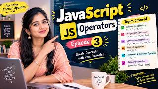 JavaScript Operators in Telugu 🔥 | Arithmetic, Comparison, Logical & Ternary Operators | Ep 3