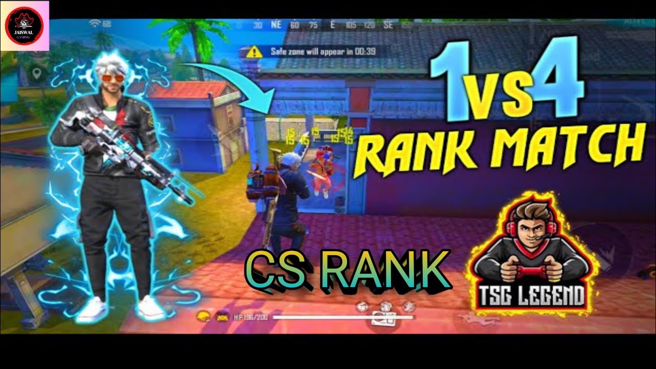 1v4 CS Rank BOOYAH 😈 | Solo vs Squad INSANE Clutch 💥 | Pro Gameplay 🔥 | 