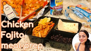 Easy Chicken Fajita Meal Prep Recipe | Weight Loss | Eat Healthy | Lose Weight | Cooking