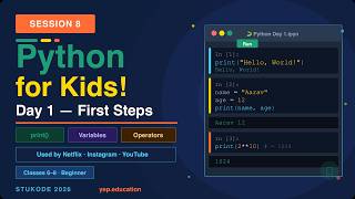 Learn Python for Beginners | Day 1 Basics | StuKode Bootcamp | Session 8 | Yep Education