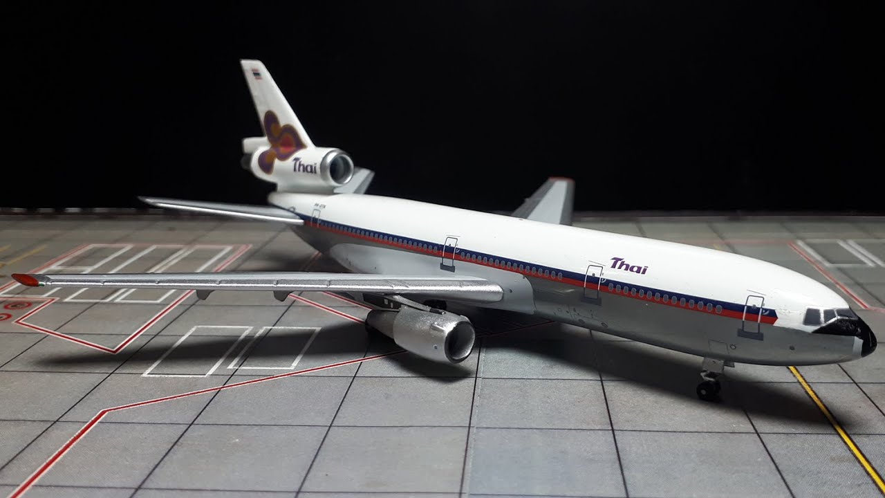 タイ航空 DC-10 1/400 1/400 Douglas DC-10 Thai Airways by AeroClassics diecast airplane