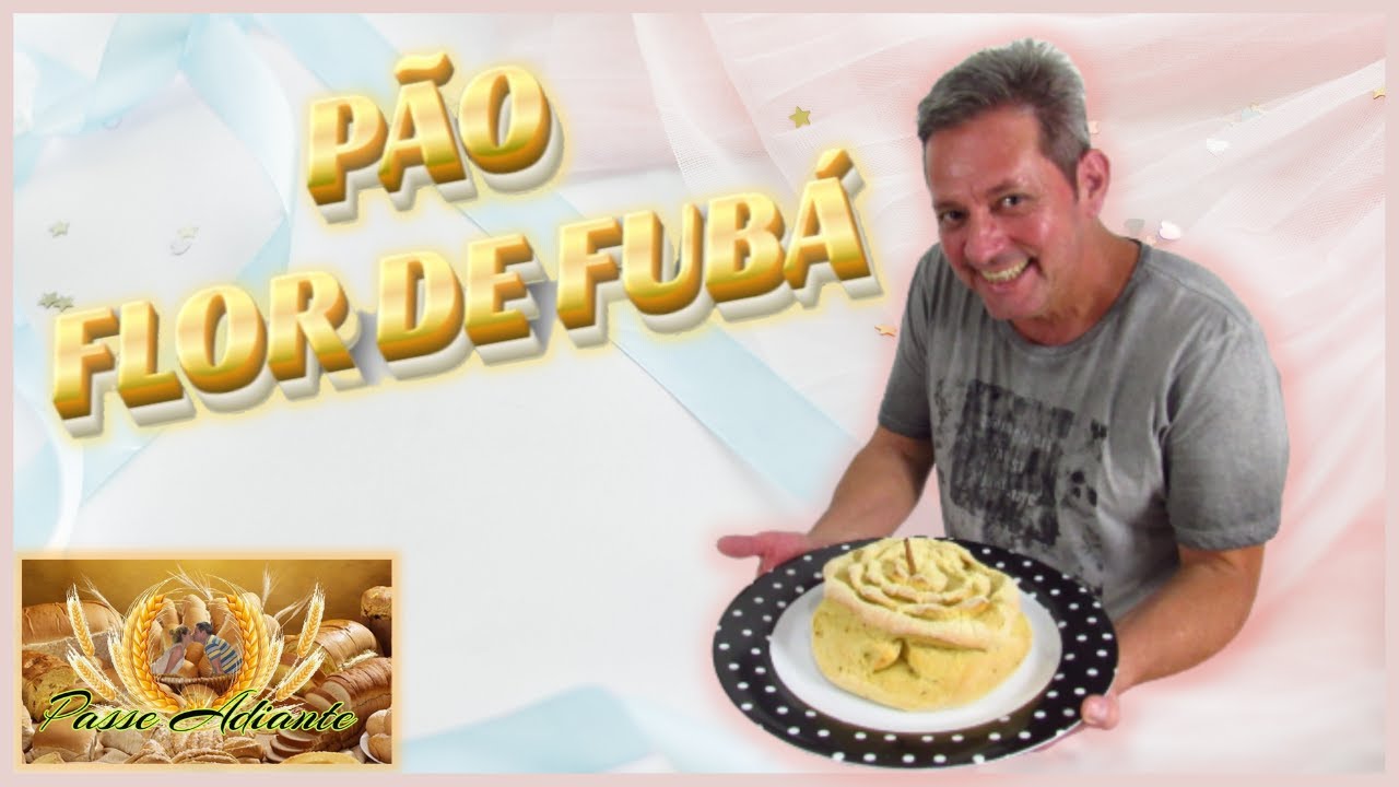 PÃO FLOR DE FUBÁ FOFINHO E  DELICIOSO...!!