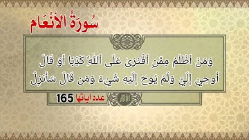 سورة الأنعام أية رقم (91) إلى الأية رقم (94) بصوت القارئ إسلام صبحي