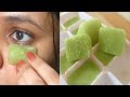 Rub Cucumber ice cubes to Remove Dark Circles, get rid of Puffy Eyes, Eye bags