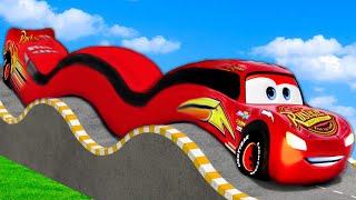 MEGA Suspension Test vs Lightning McQueen and Pixar cars in BeamNG. drive!