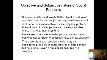 Week 1 Intro to Social Problems