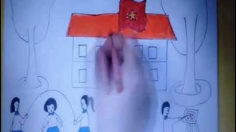 Tạo hình vẽ trường tiểu học 5t