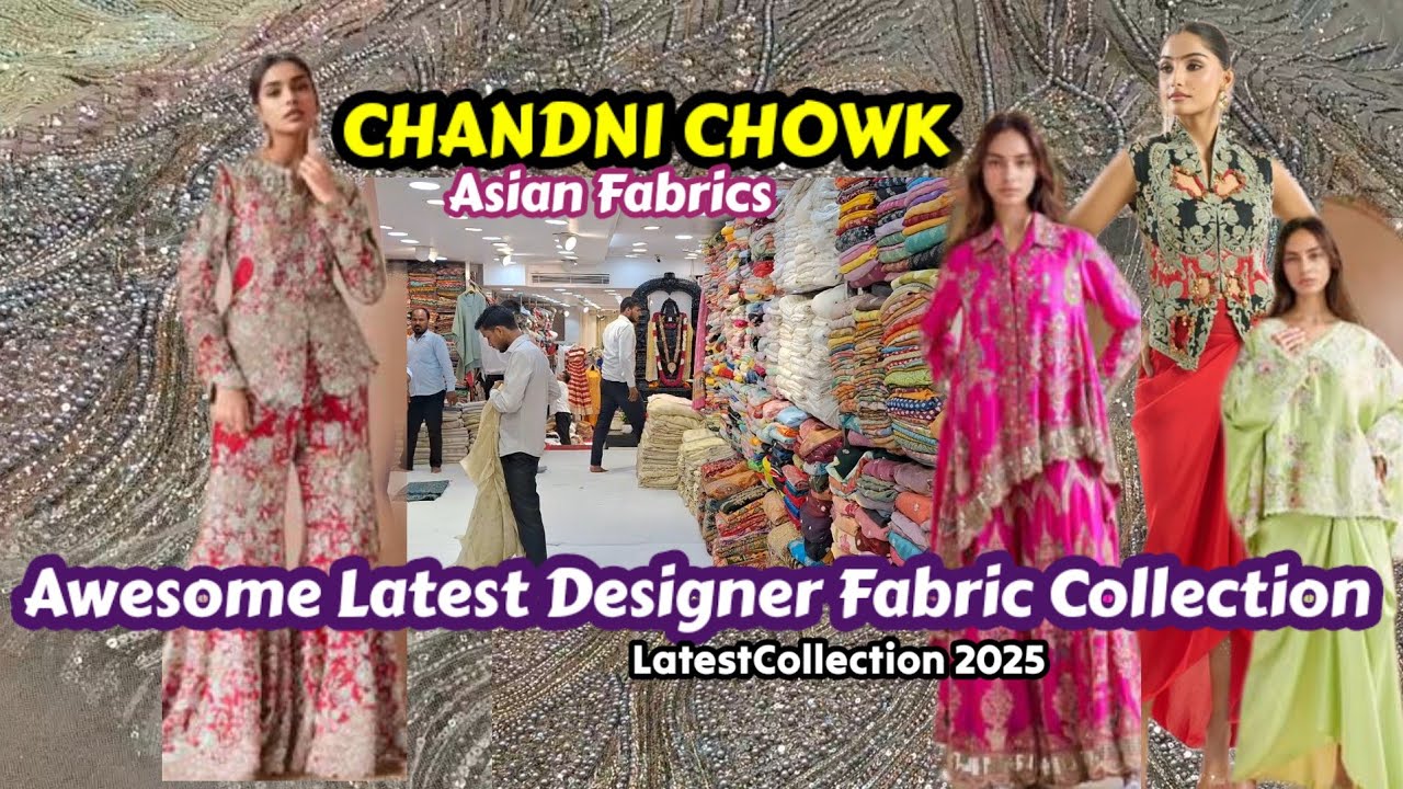 🥳👌Awesome ...चांदनी चौक के गजब Designer Fabrics🤑घर बैठे ऑर्डर करें🤗🛍Chandni Chowk Delhi