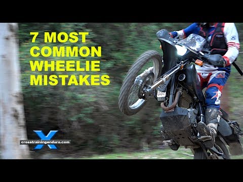 7 most common mistakes when learning to wheelie! ∣ Cross Training Enduro