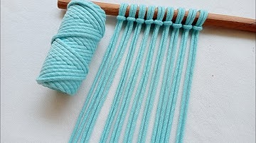 Macrame - Simple Macrame Pattern - Easy DIY Diamond Design - Step by Step Tutorial