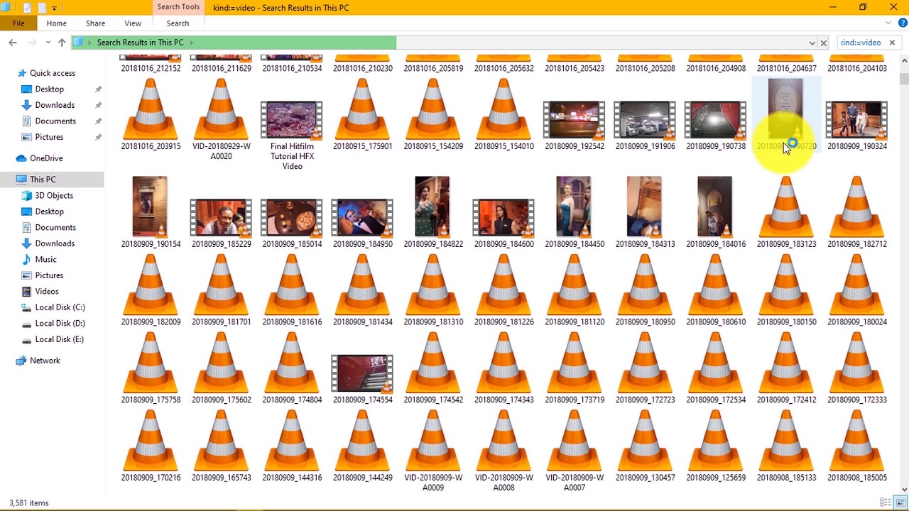 Finding Videos How to search and find all your Videos Images and Movies files in ...