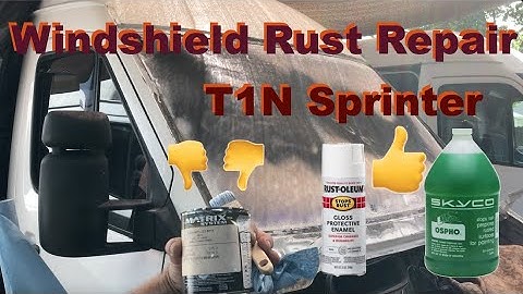 Windshield Frame Rust Repair w/ OSPHO & Rust-Oleum