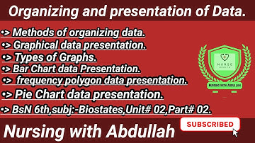 organizing data and presentation in urdu hindi| bsn 6th semester|unit#2,part# 2|| biostatistics|