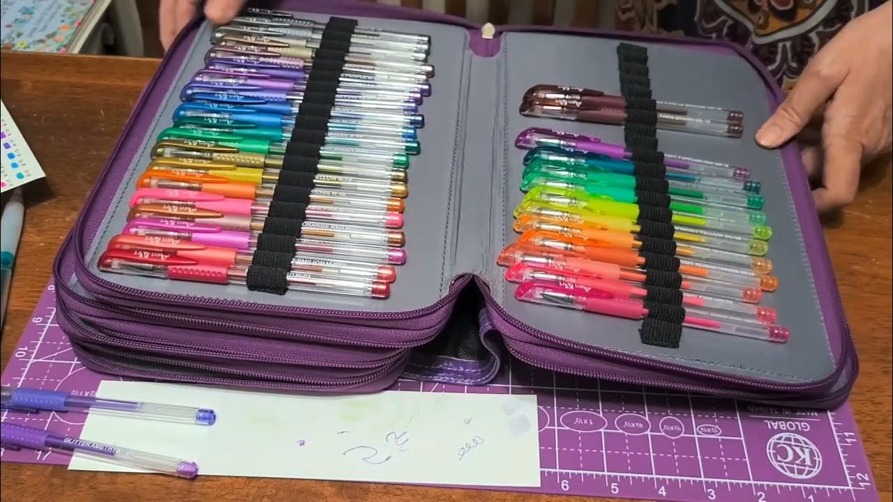 Aen Art Gel Pens 160 Colored Gel Pen Set on You Tube 