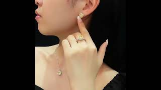 925 Sterling Silver 7mm*7mm CZ Diamond Stud Earring