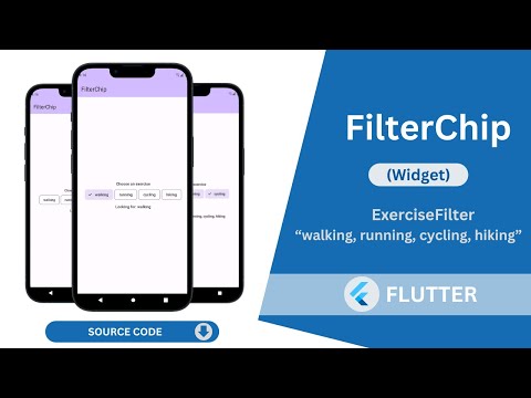 Flutter - FilterChip Widget Tutorial | How to use FilterChip widget in flutter