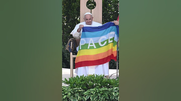 Peace flag, not pride flag, appears in pope video