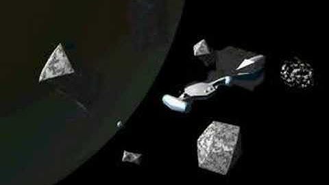 Corellian Corvette navigating asteroid field 2.2