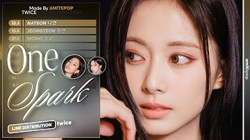 TWICE - ONE SPARK | Line Distribution