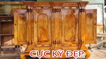 TỦ THỜ GÒ CÔNG 100% GỖ GÕ ĐỎ SIÊU ĐẸP VÀ CHUẨN CHẤT LƯỢNG