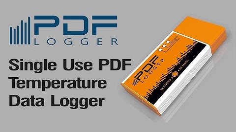 PDF LOGGER - Pdf temperature datalogger user instructions