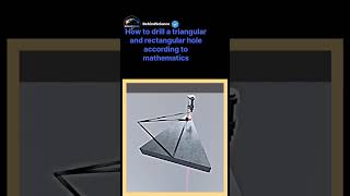 drill a triangular and rectangular hole