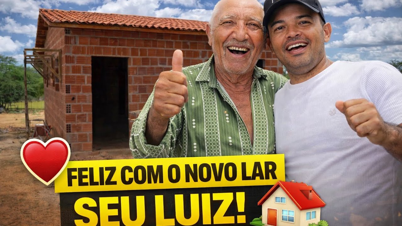 SEU LUIZ 80 ANOS! Veja a felicidade com sua nova casa 